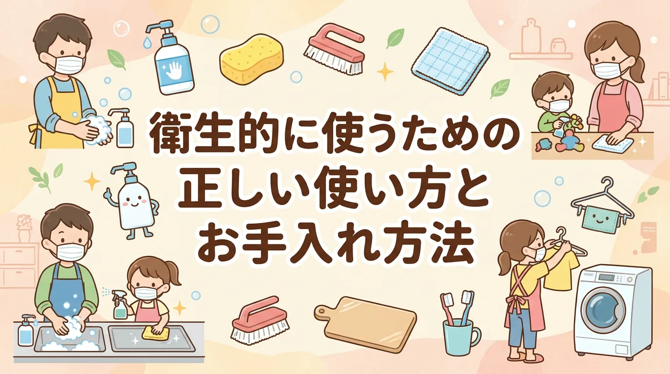 衛生的に使うための正しい使い方とお手入れ方法