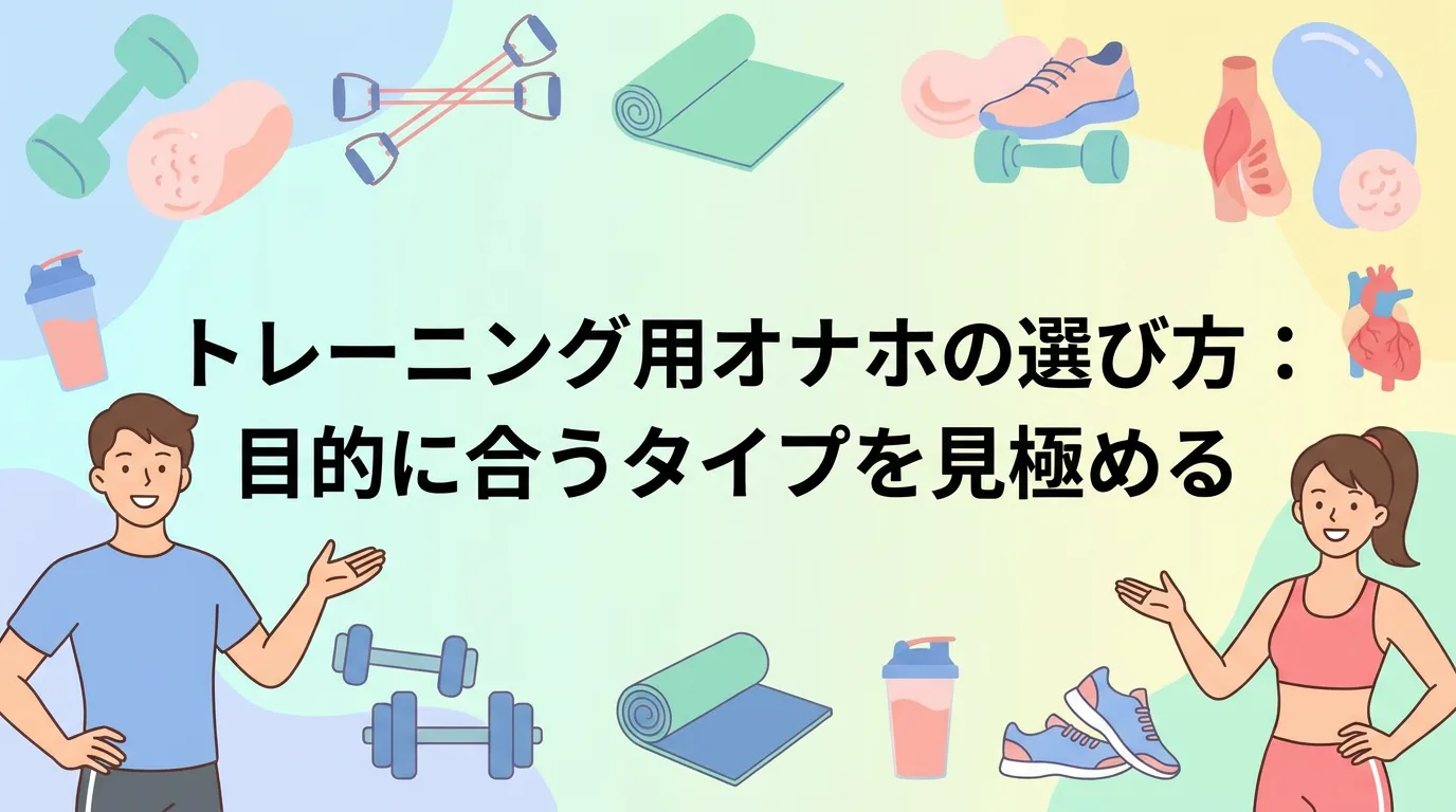 トレーニング用オナホの選び方：目的に合うタイプを見極める