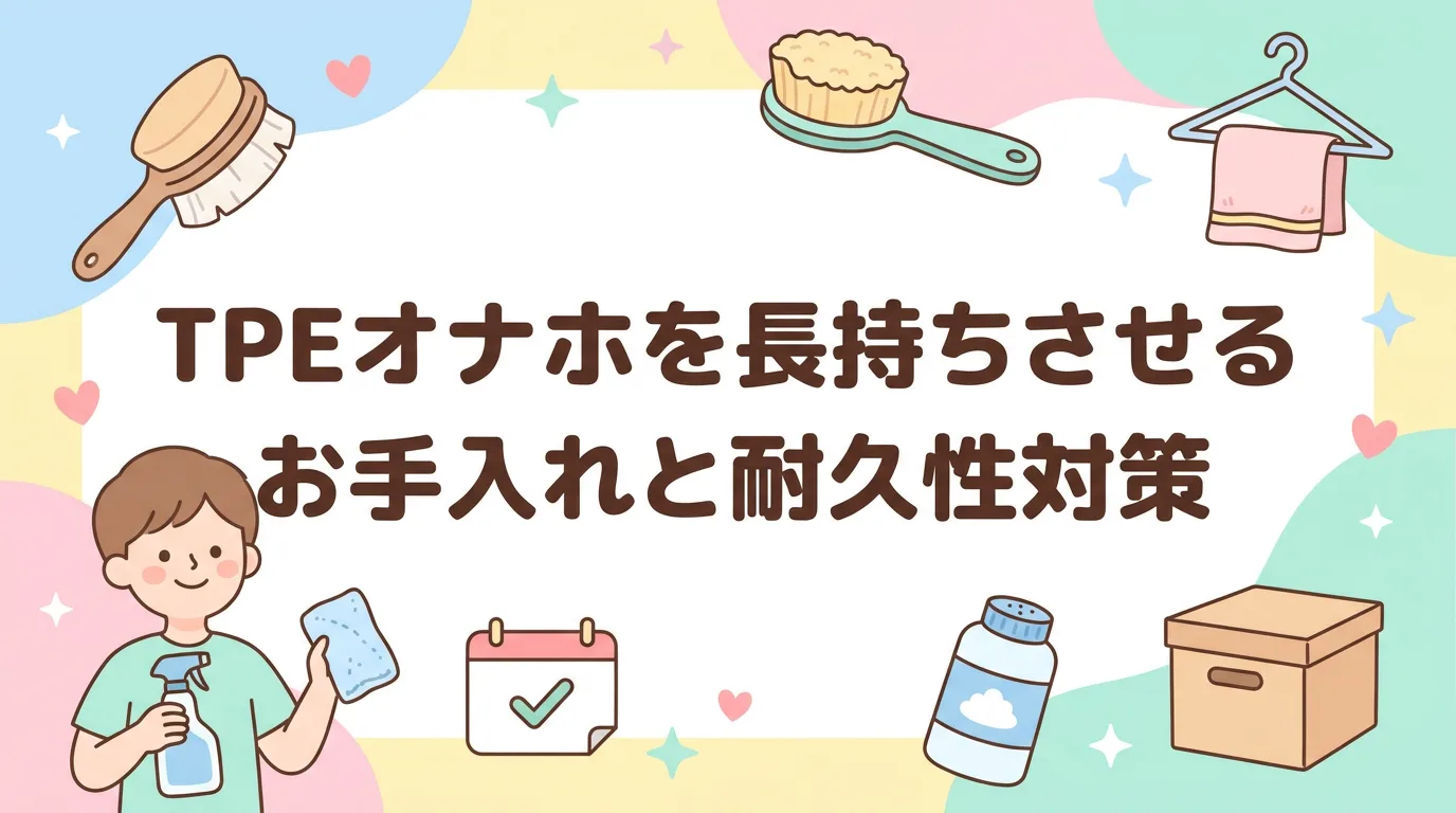 TPEオナホを長持ちさせるお手入れと耐久性対策
