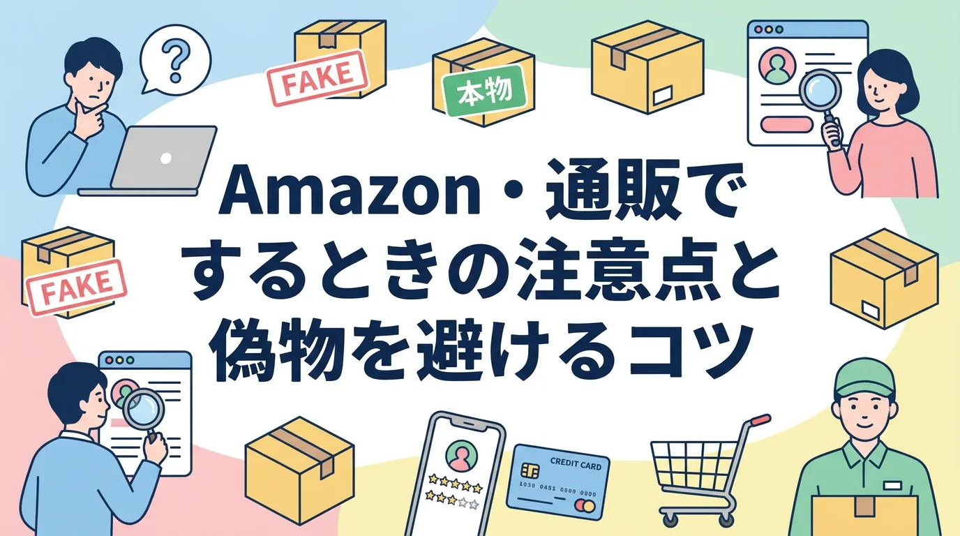 Amazon・通販で購入するときの注意点と偽物を避けるコツ